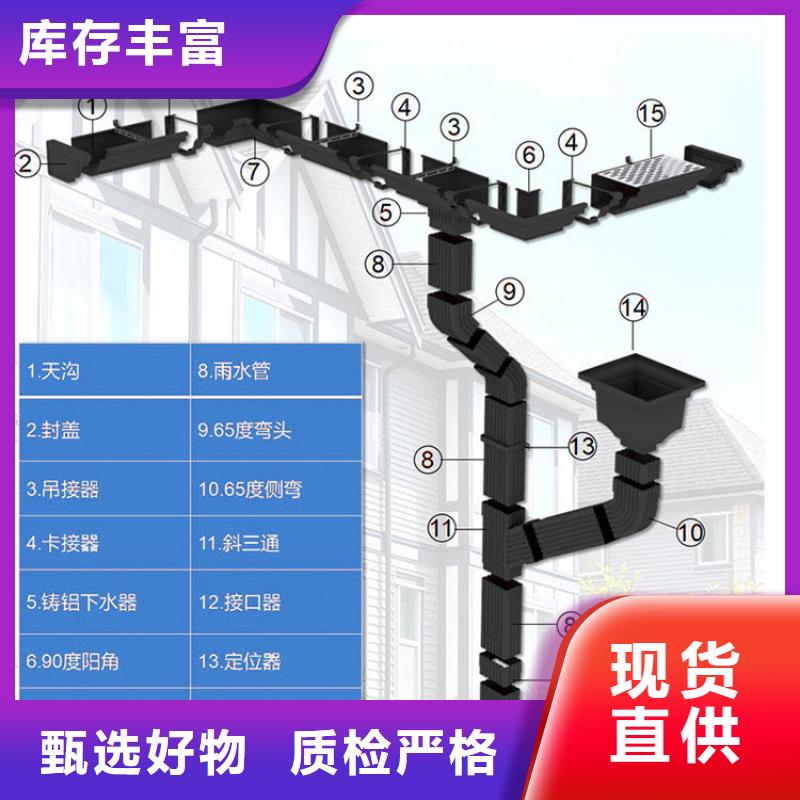 外墙方形彩铝落水管免费拿样