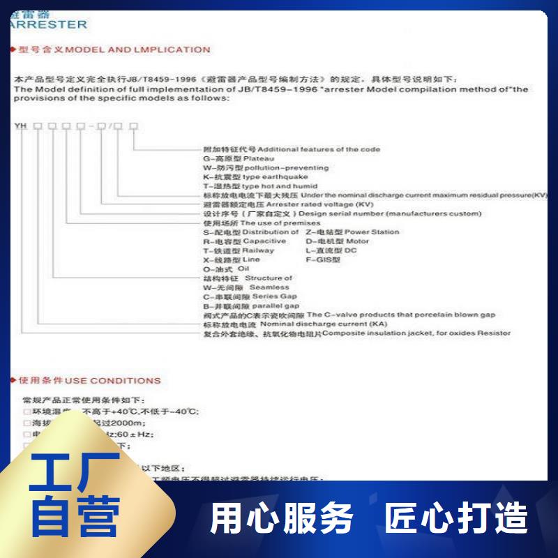 【羿振电气】避雷器HY5WS-17/45