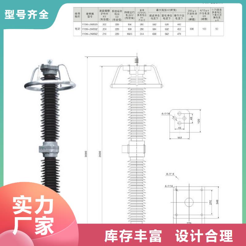 氧化锌避雷器YH10WX-102/265TD