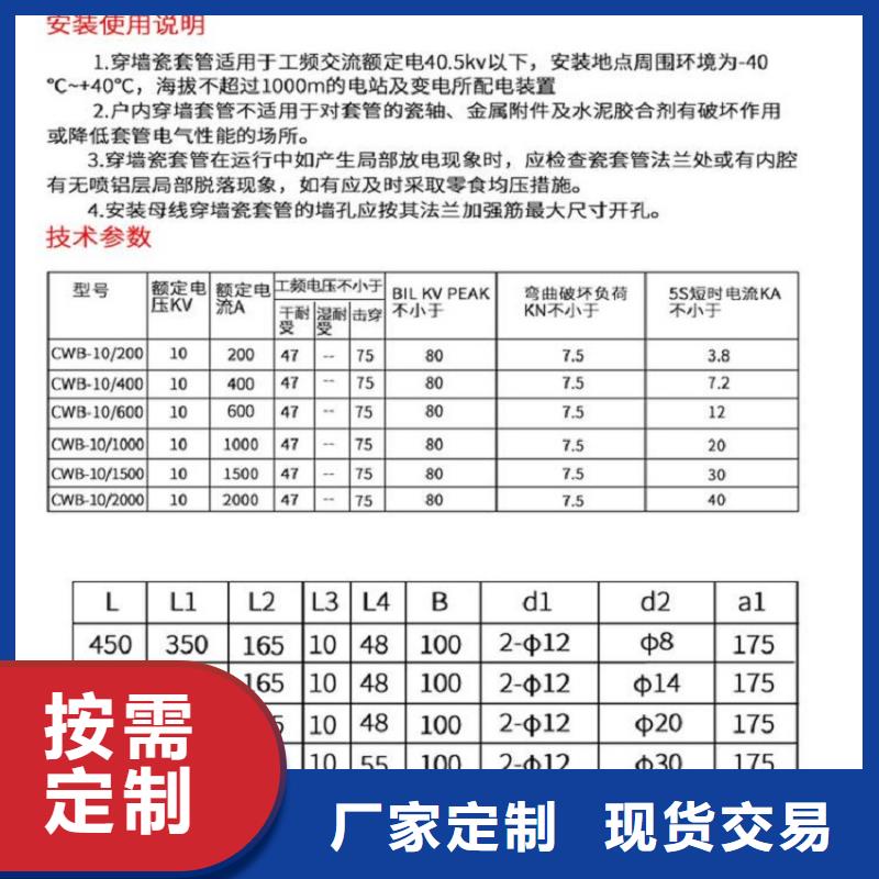 穿墙套管CWL-10KV/3000.