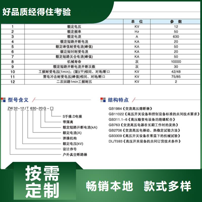 品牌：【羿振电气】交流断路器ZW32-12Y