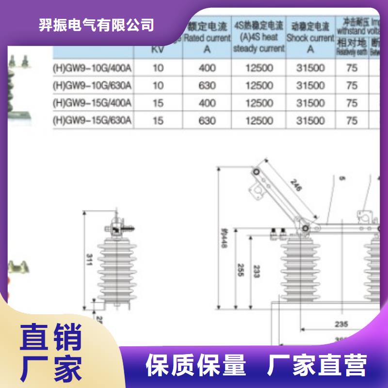 【户外隔离刀闸】HGW9-15G/630A