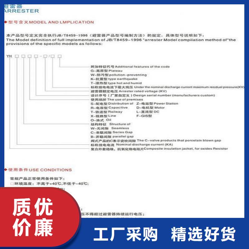 氧化锌避雷器YH1.5W5-73/200本地厂家