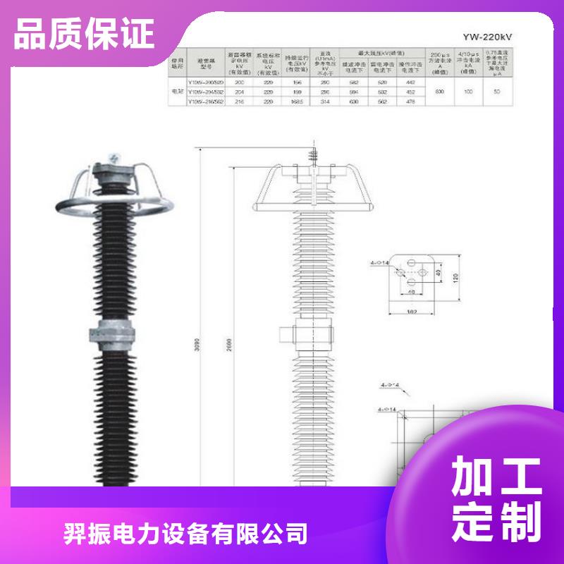 氧化锌避雷器YH10W5-96/250【上海羿振电力设备有限公司】