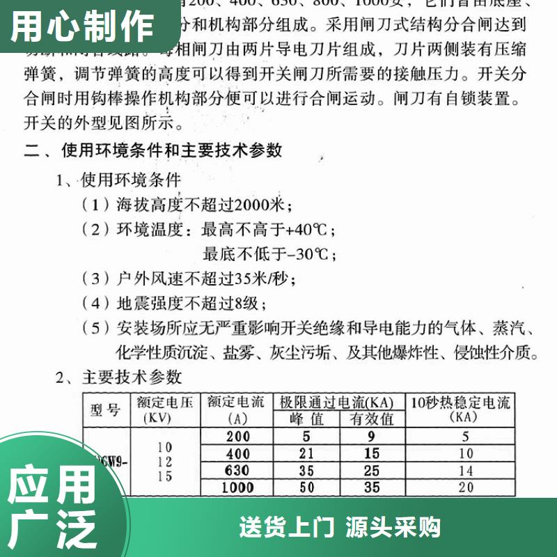 10KV单级隔离开关GW9-10W/400A