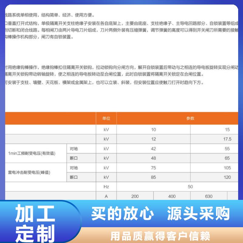 【羿振电气】隔离开关HGW9-12G/200A