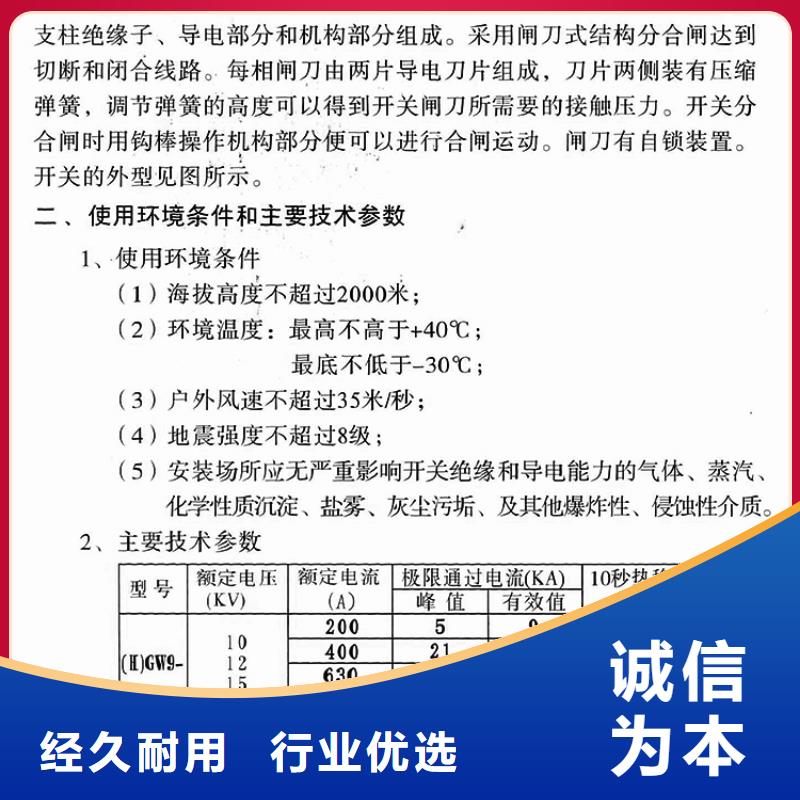 【户外高压交流隔离开关】GW9-10W/630品质放心.