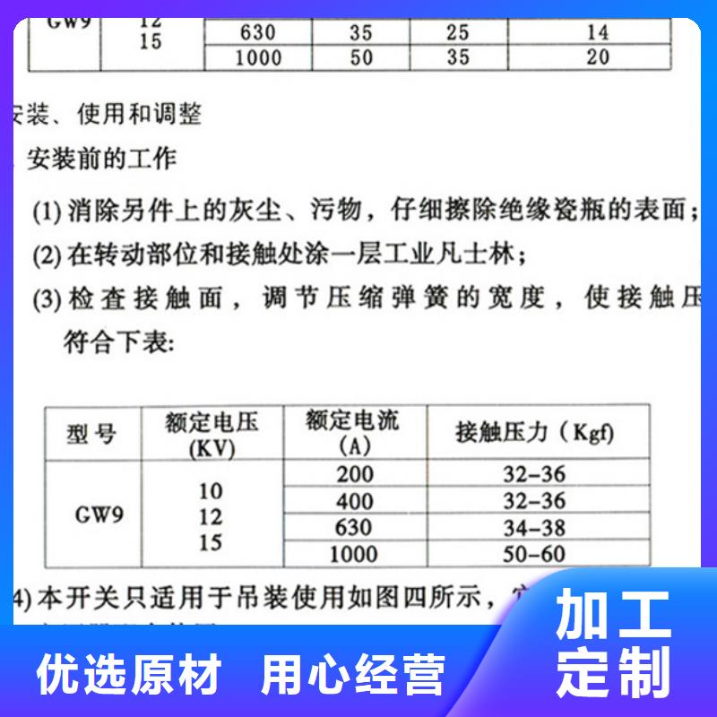 【羿振电力】户外高压交流隔离开关：GW9-10KV/200A质量可靠