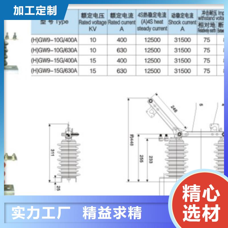 【户外高压交流隔离开关】HGW9-40.5/1250A厂家供应.