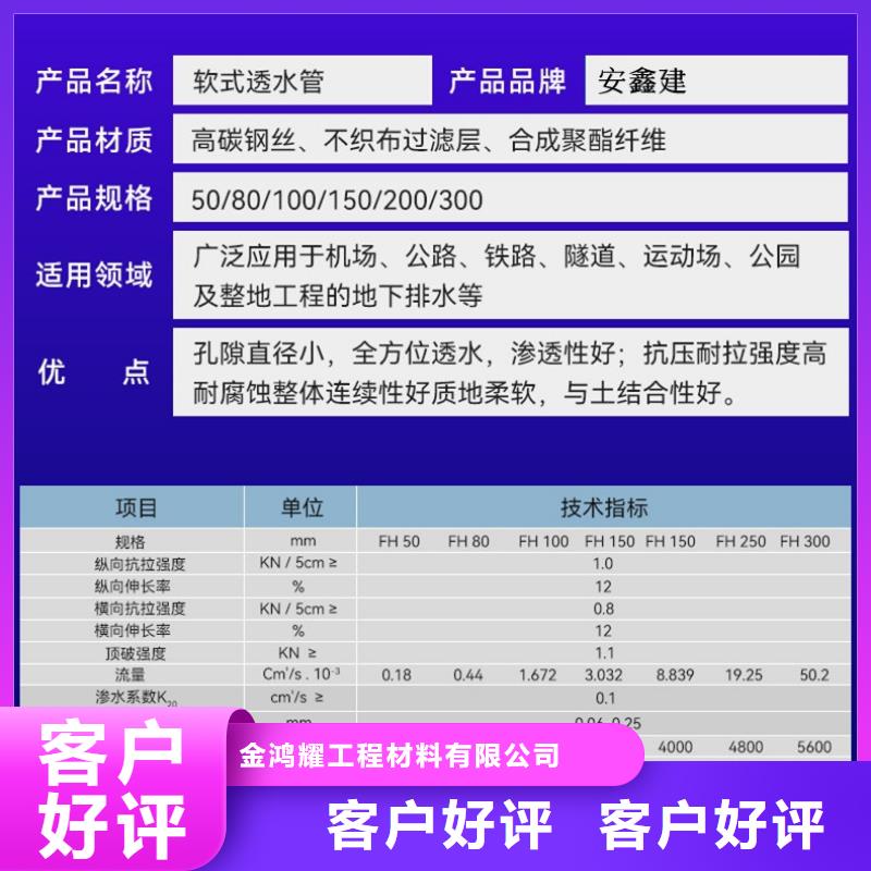 弹簧软式透水管价格低出货快