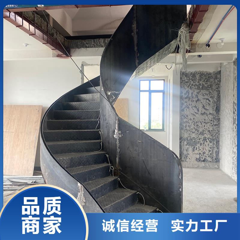 锡林郭勒盟正蓝旗三层两层复试旋转楼梯钢化玻璃扶手