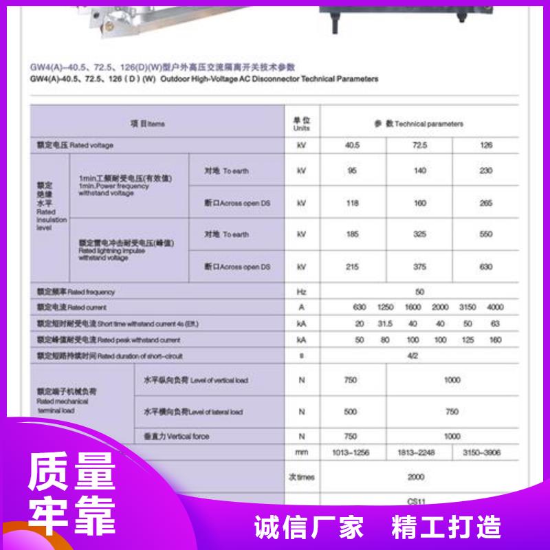 RWK2-0.5/1000A低壓隔離刀閘