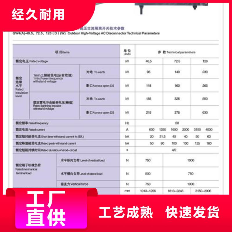 GN38-12D/630A户内高压隔离开关